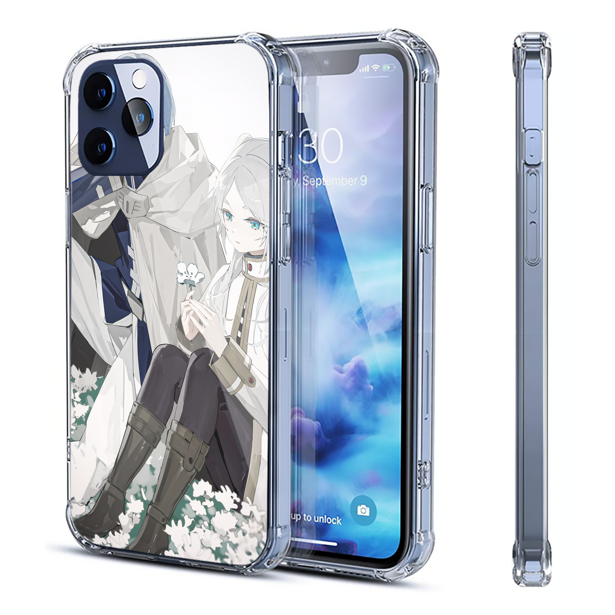 （画像用） 葬送のフリーレン Frieren 【iPhone 12シリーズ対応】透明スマホケース（クリアソフトケース）